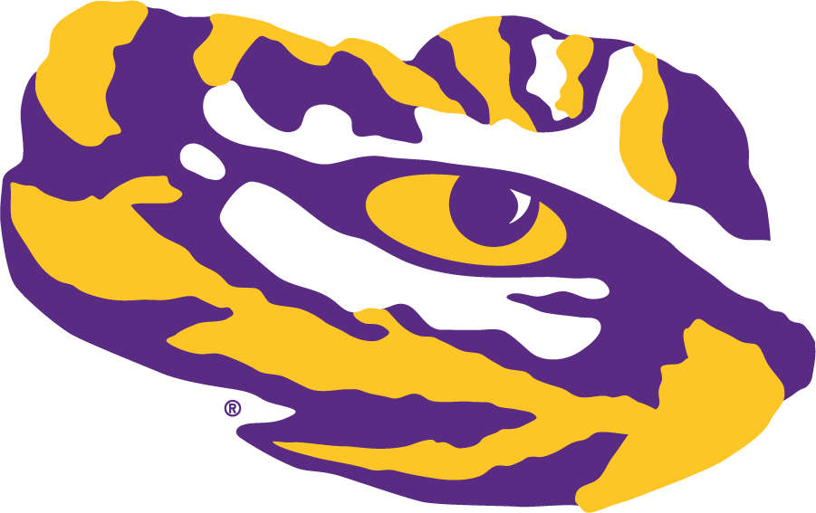 LSU Tigers 2014-Pres Secondary Logo diy DTF decal sticker